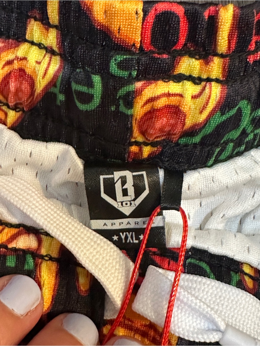 NEW WITH TAGS | Baseball Lifestyle 101 Pizza Youth Shorts | Size YXL - Picture 6 of 6